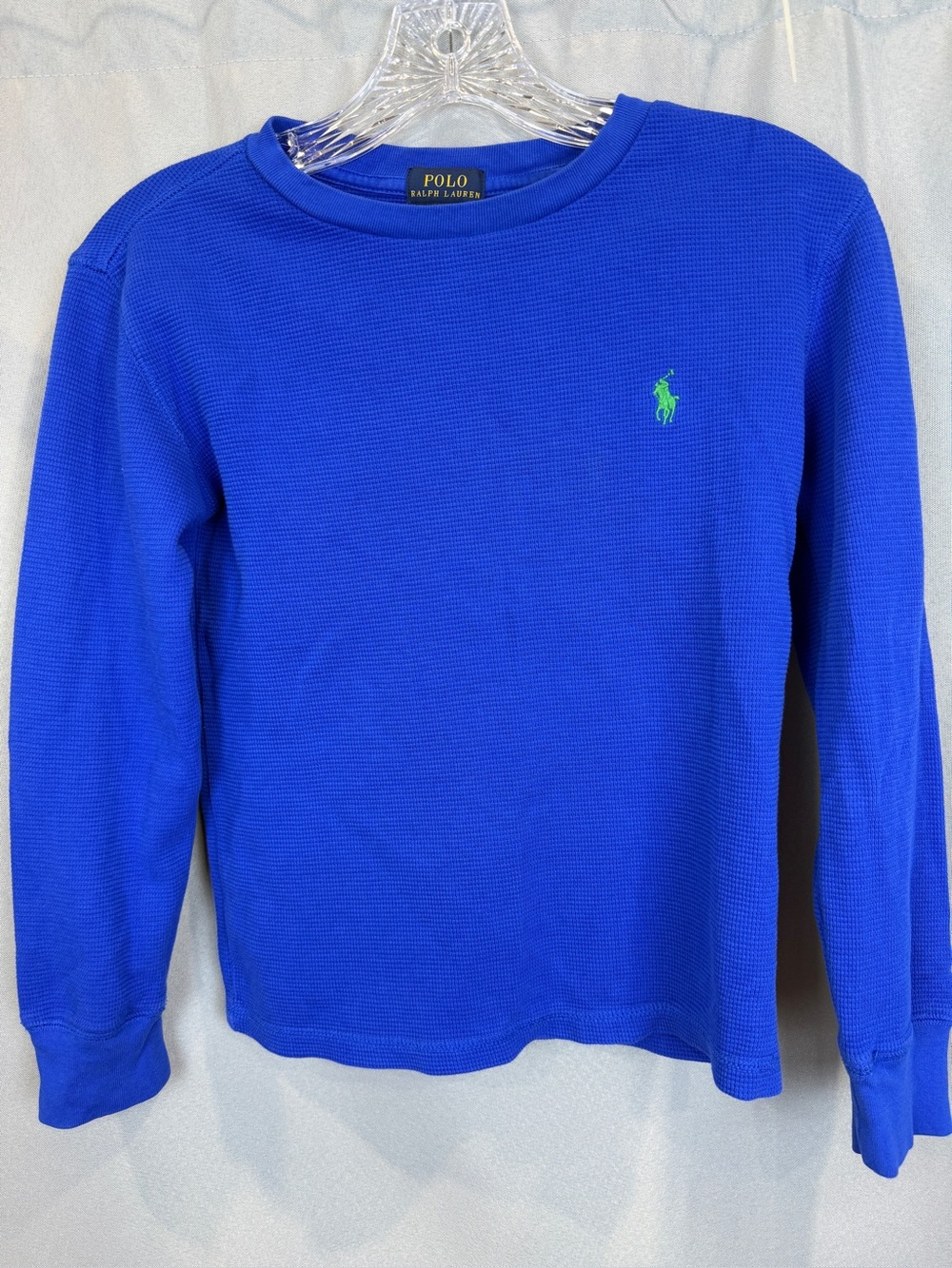 Polo Ralph Lauren Long Sleeve Thermal Crew Neck Top- Size Small (8)